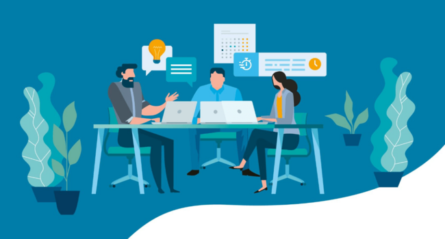 Digitaler Stress Illustration