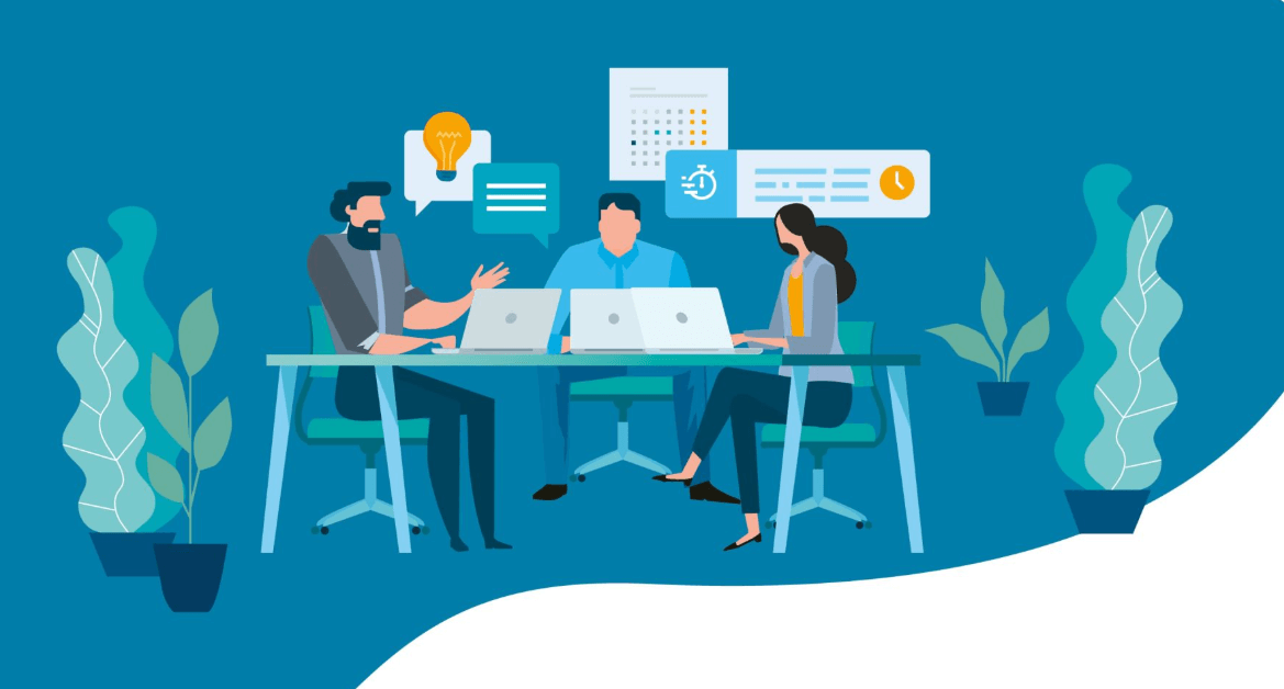 Digitaler Stress Illustration