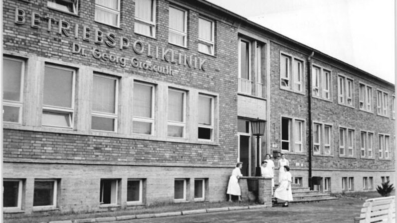 Gebäude der Betriebspoliklinik Brandenburg