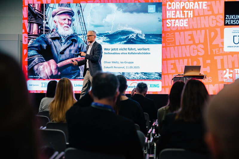 Oliver Meltz auf der Corporate Health Stage