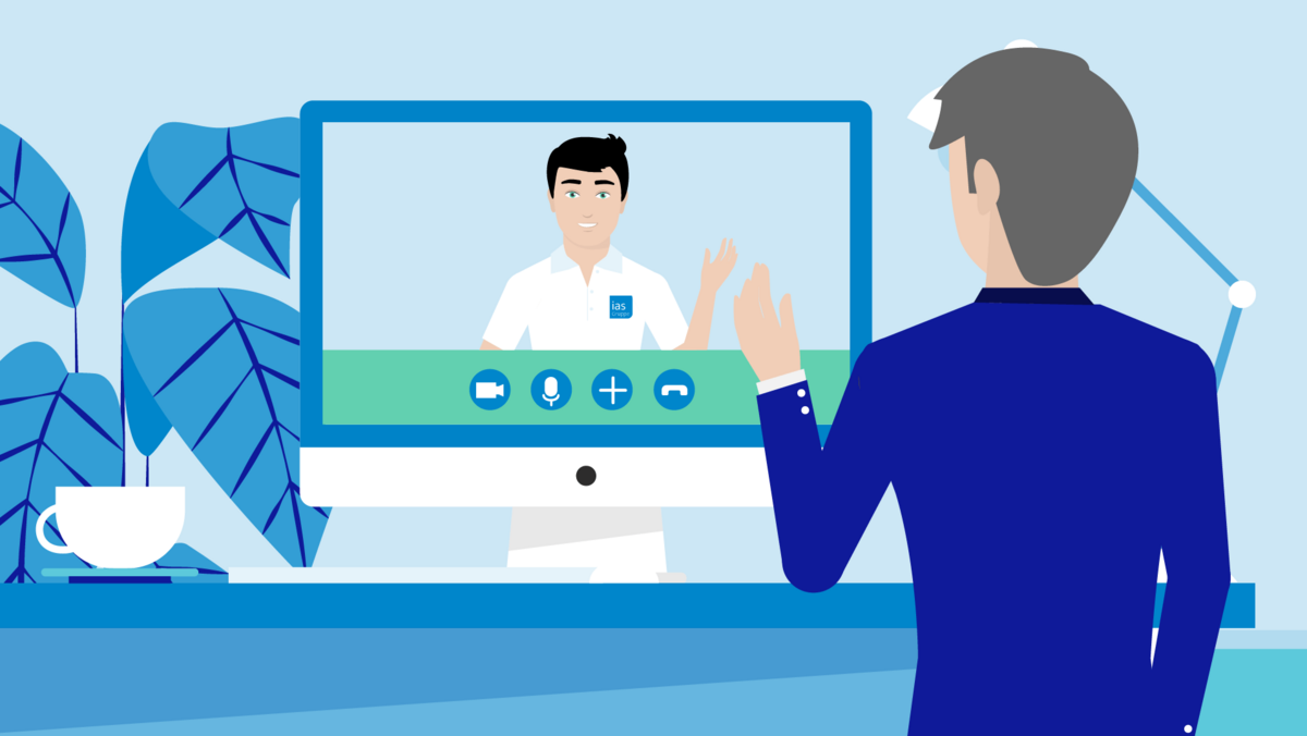 Illustration Videotelefonat