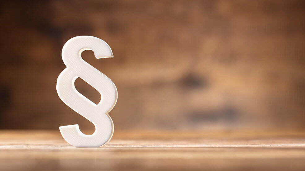 Symbol für einen Gesetzesparagrafen