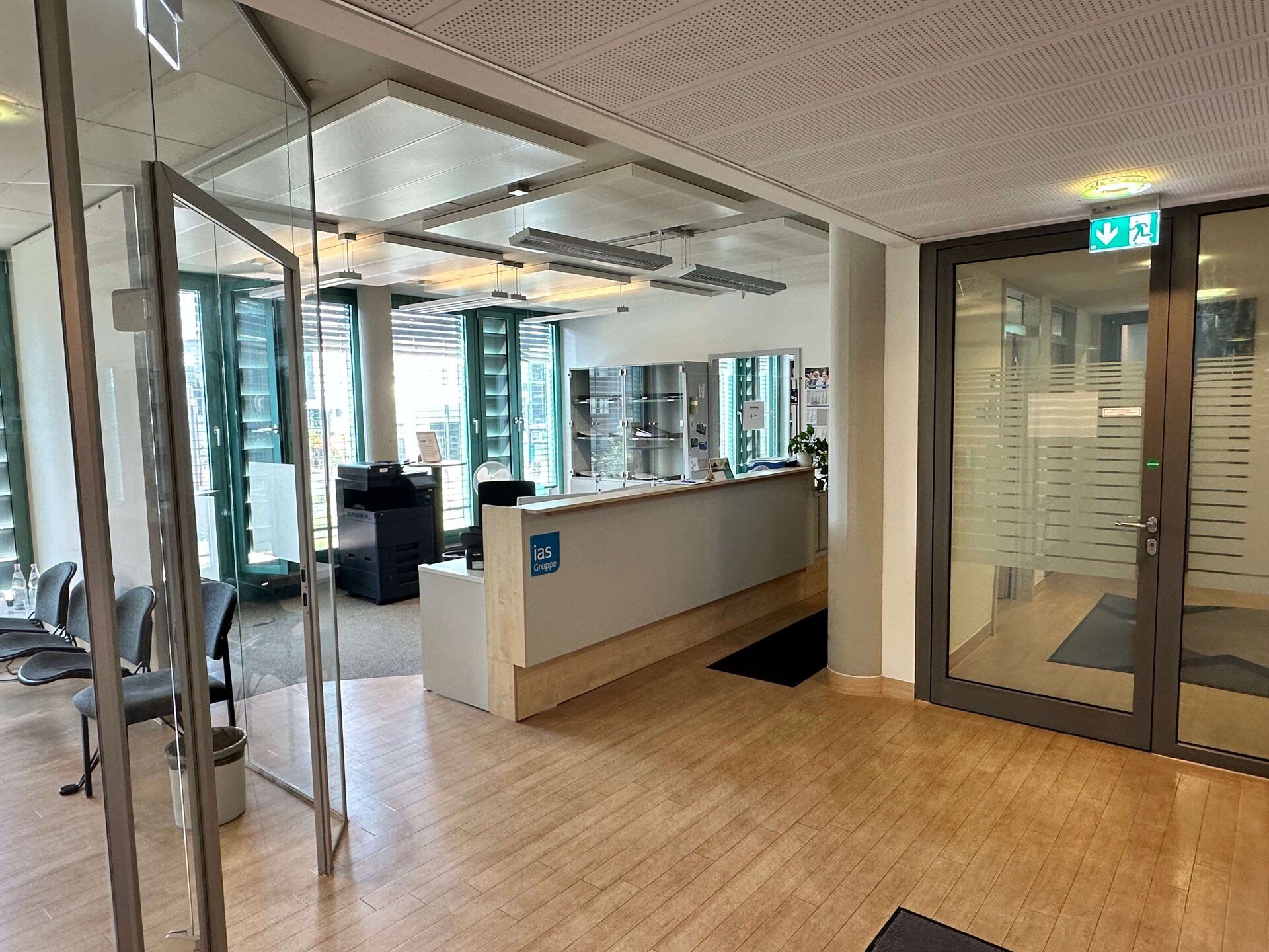 Eingangsbereich der ias AG Duisburg 