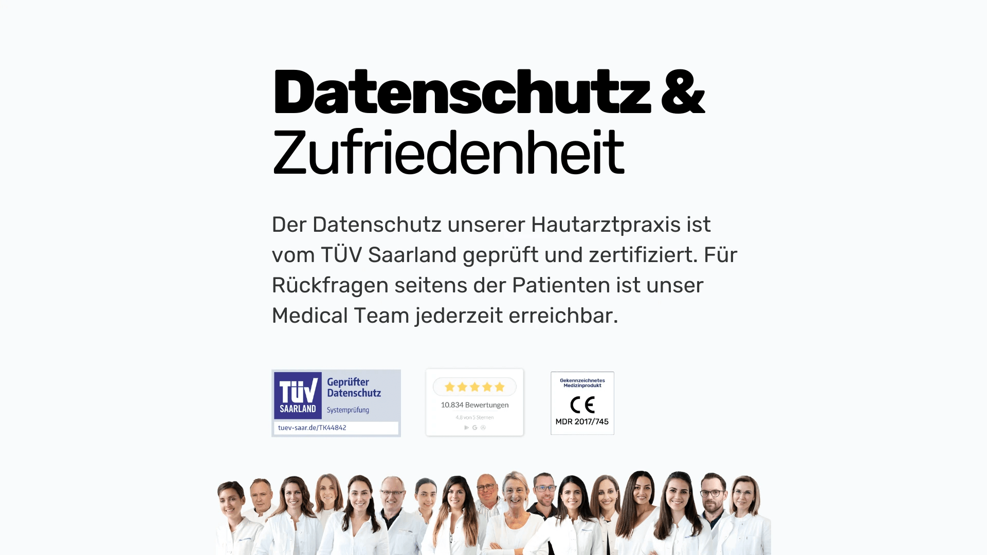 Infobild über Hautarzt Online