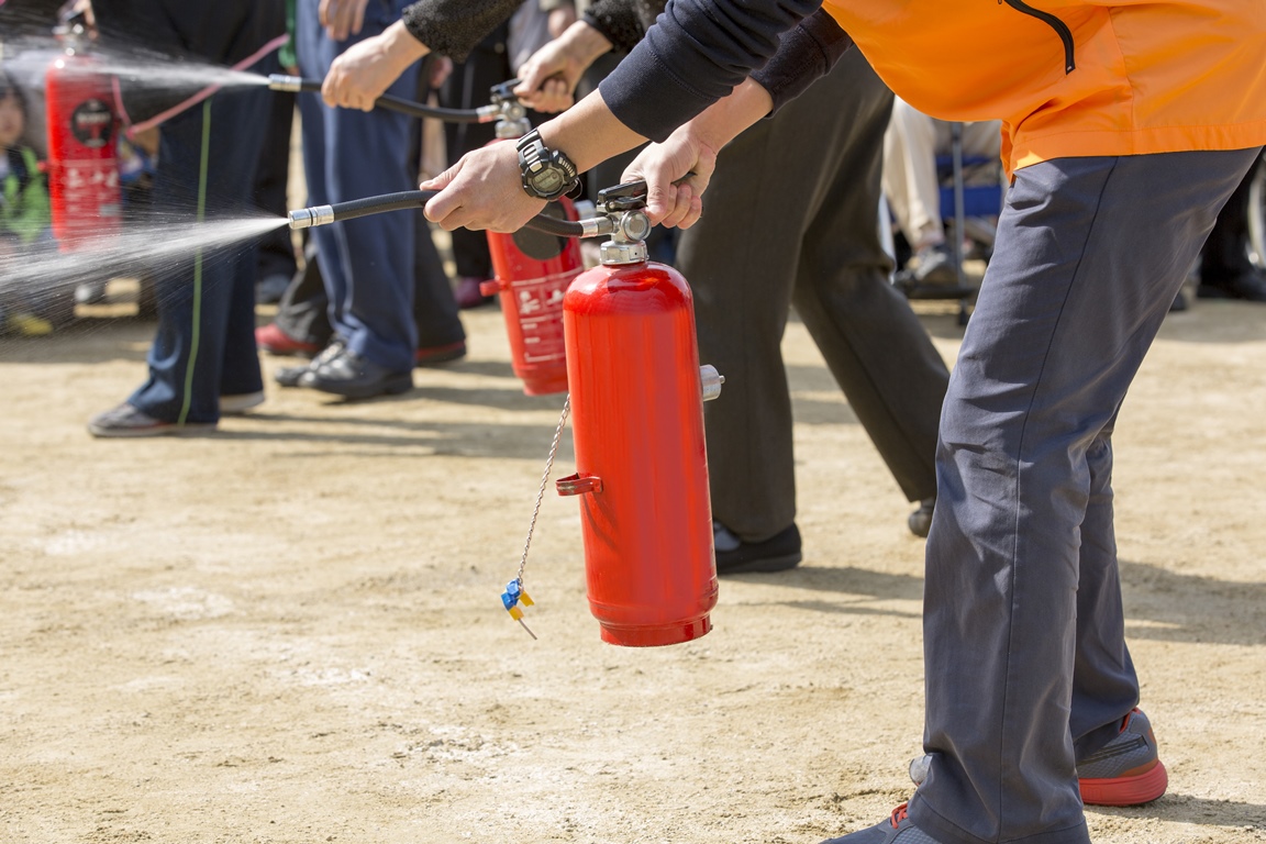 Brandschutz, Brandschutzschulung, ias-Gruppe, Brandschutzübung, Feuer löschen