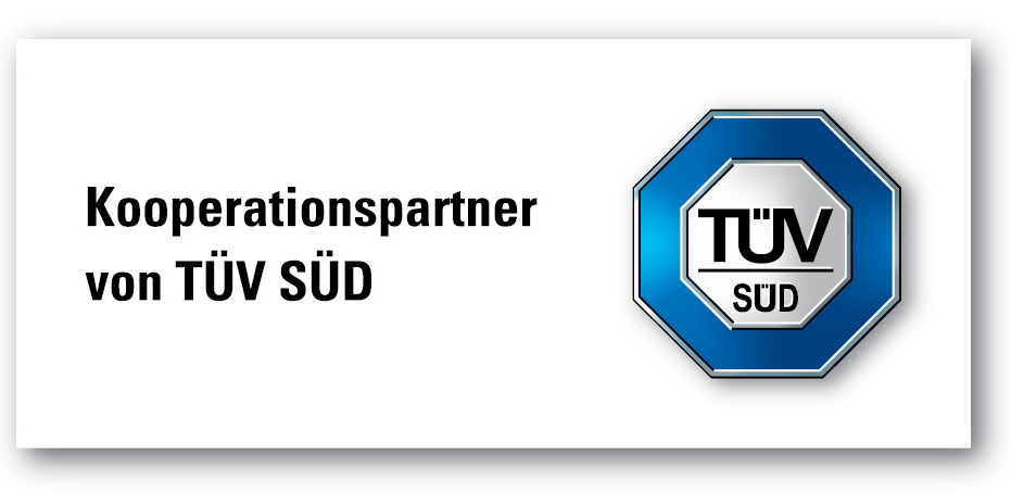 TÜV SÜD Kooperationspartner Logo TÜV SÜD Kooperationspartner Logo